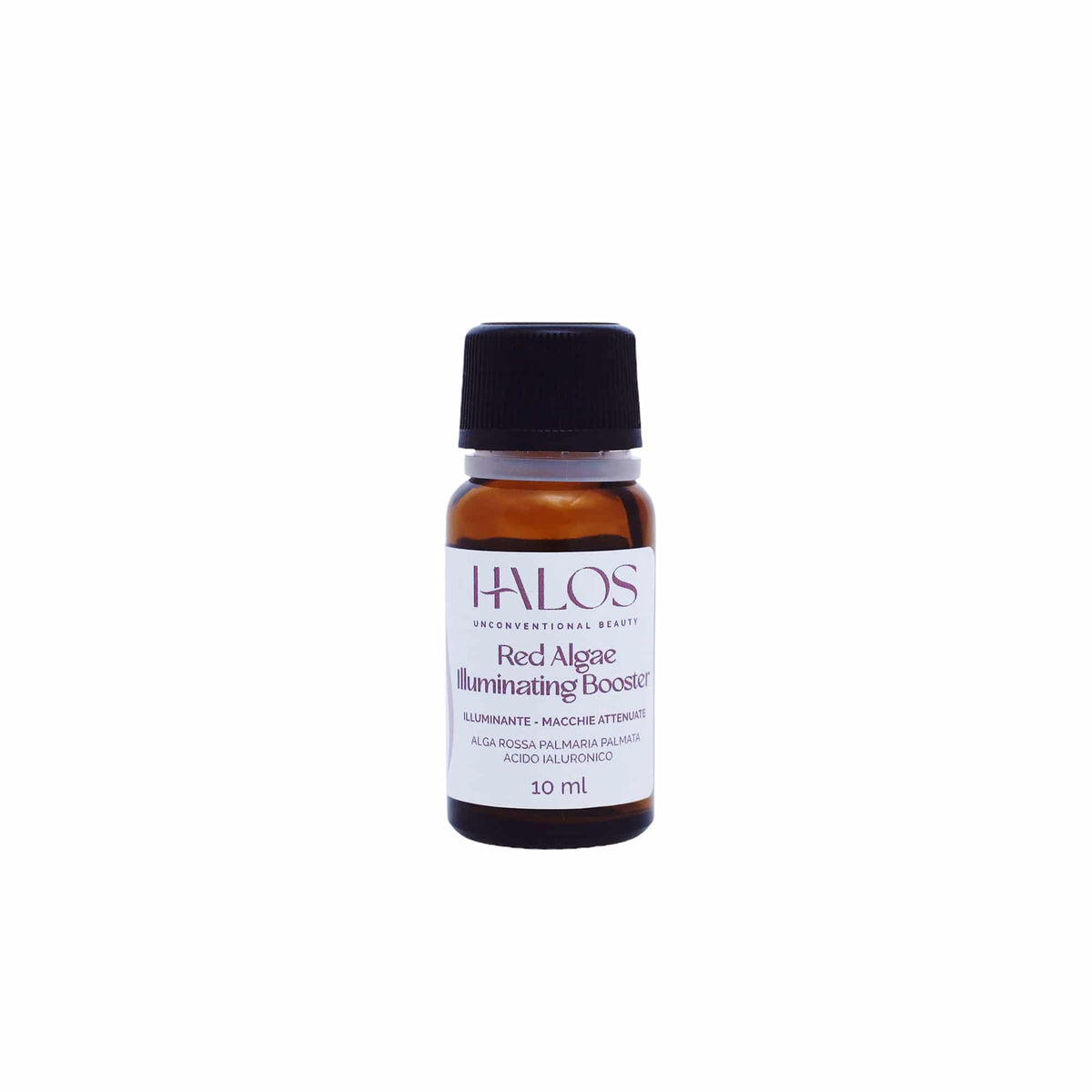 Vista frontale del flacone Red Algae Illuminating Booster Halos da 10 ml