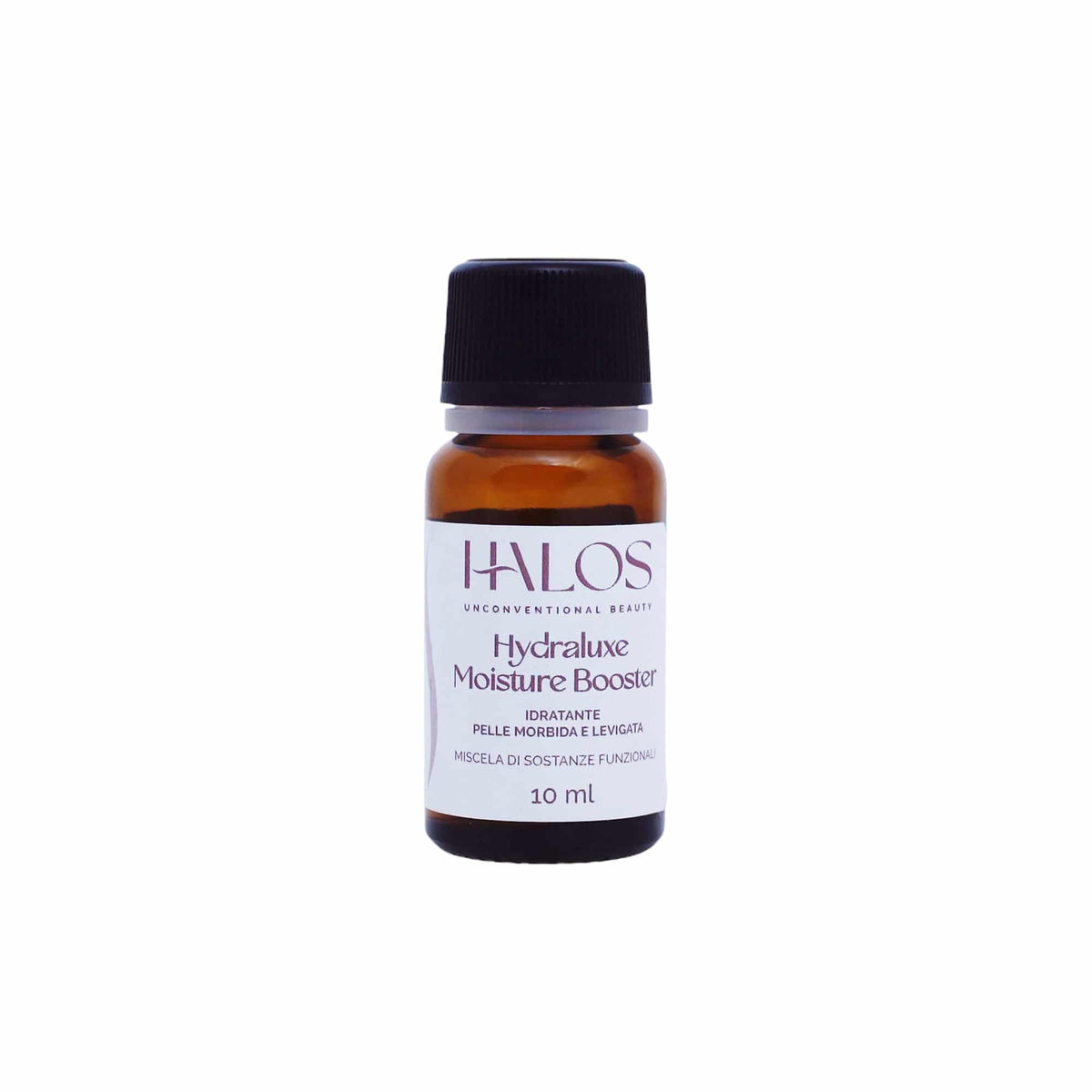 Vista frontale del flacone Hydraluxe Moisture Booster Halos da 10 ml