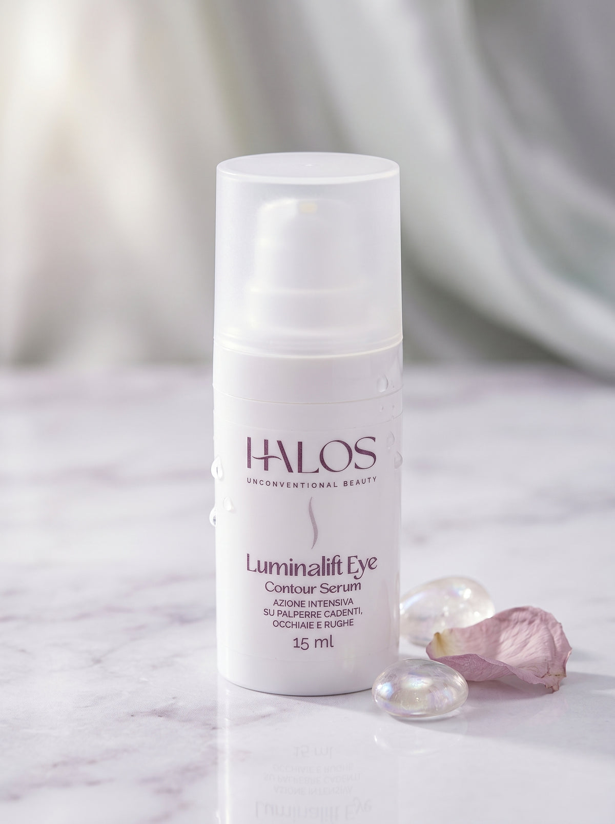 Flacone airless di Luminalift Eye Contour Serum Halos da 15 ml